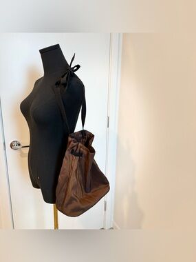 Everyday Brown Drawstring Shoulder Bag